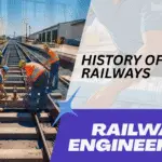 Early Indian railway infrastructure showcasing steam engines, tracks, and stations – a historical perspective in railway engineering
