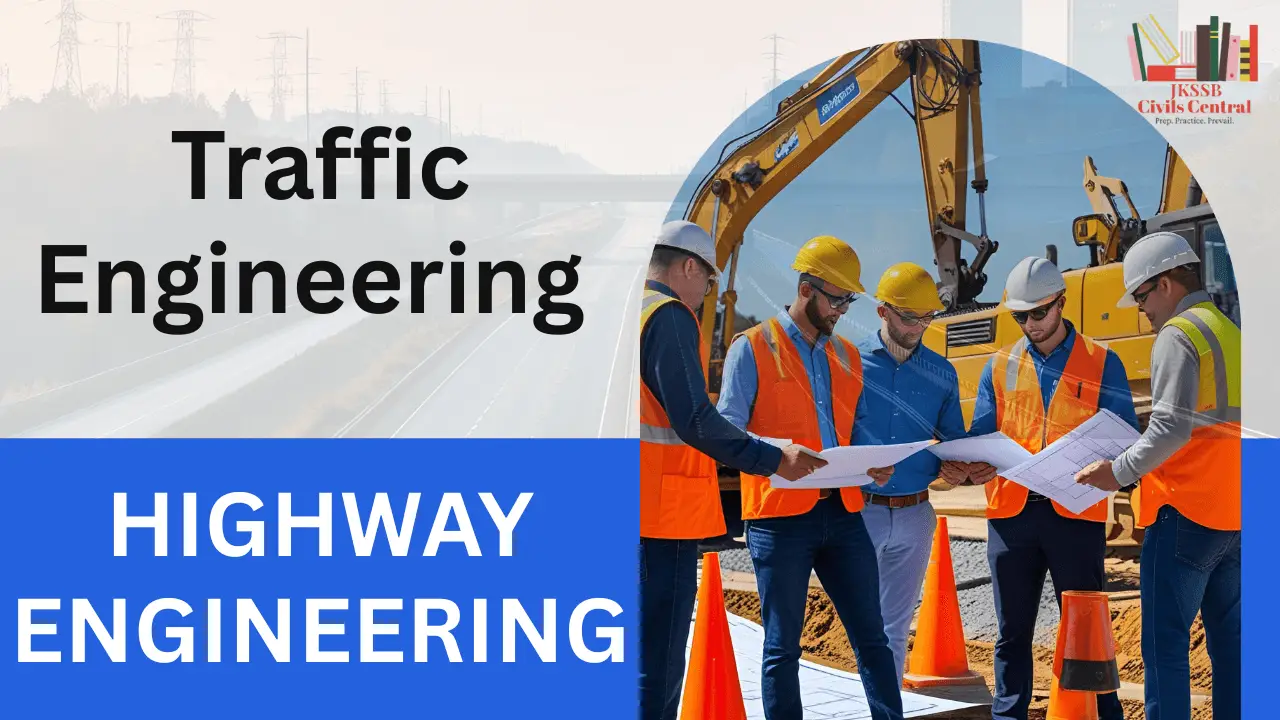 Traffic engineering concepts including traffic surveys, flow characteristics, traffic control devices, and road safety
