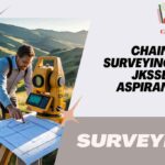 JKSSB civil aspirant studying chain surveying methods