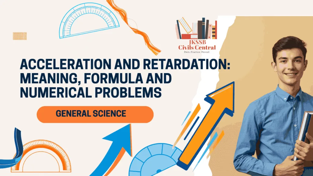 Acceleration and Retardation_ Meaning, Formula and Numerical Problems