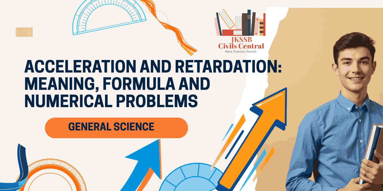 Acceleration and Retardation_ Meaning, Formula and Numerical Problems