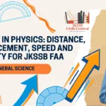 Motion in Physics_ Distance, Displacement, Speed and Velocity for JKSSB FAA