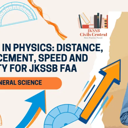 Motion in Physics_ Distance, Displacement, Speed and Velocity for JKSSB FAA