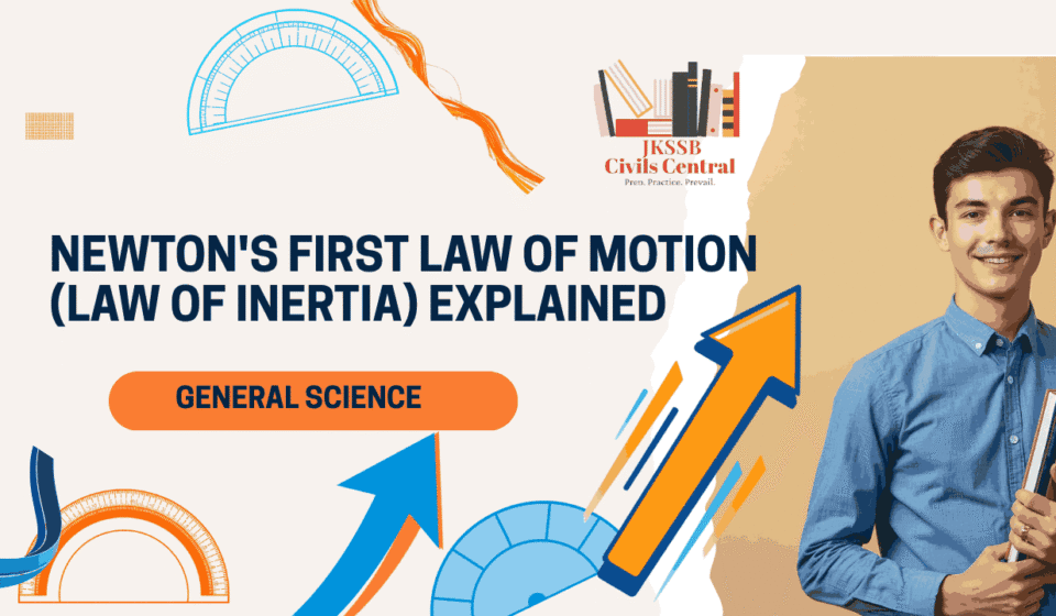 Newton’s First Law of Motion (Law of Inertia) for JKSSB FAA Exam Newton's First Law of Motion (Law of Inertia) Explained