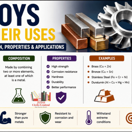 Alloys and Their Uses | Types, Composition, Properties & Applications for JKSSB, SSC & UPSC