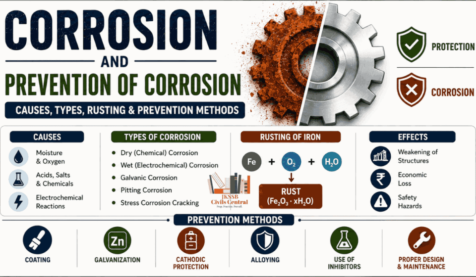 Corrosion and Prevention of Corrosion | Causes, Types, Rusting & Prevention Methods Corrosion and Prevention of Corrosion | Rusting, Galvanization & Protection Methods