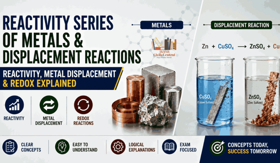 Reactivity Series of Metals & Displacement Reactions | Reactivity, Metal Displacement & Redox Explained