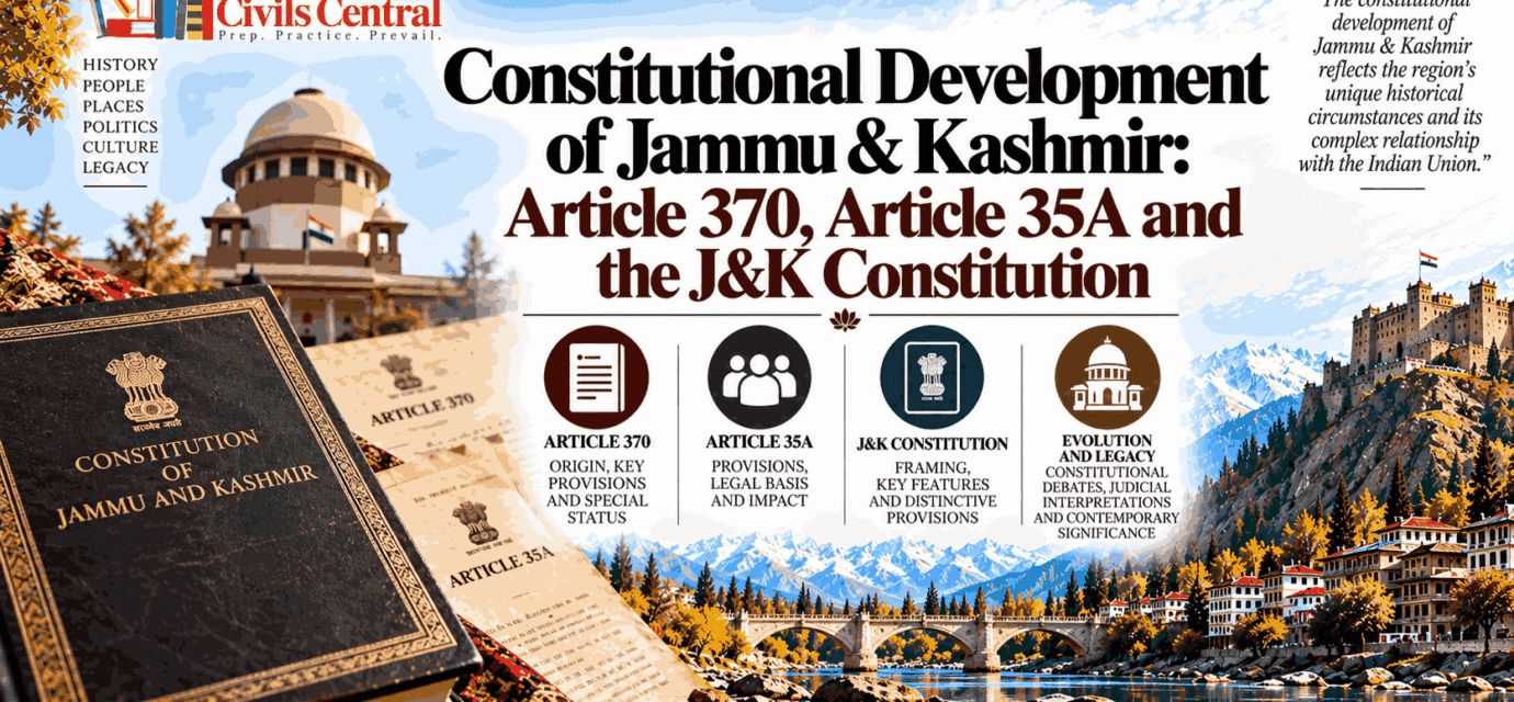 Constitutional Development of Jammu & Kashmir Article 370, Article 35A and the J&K Constitution