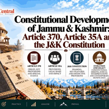 Constitutional Development of Jammu & Kashmir Article 370, Article 35A and the J&K Constitution