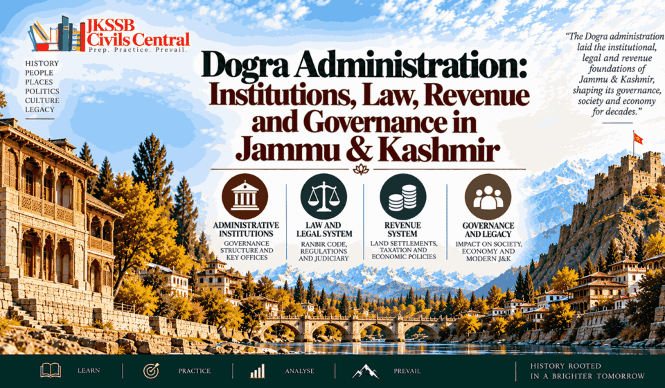 Dogra Administration Institutions, Law, Revenue and Governance in Jammu & Kashmir