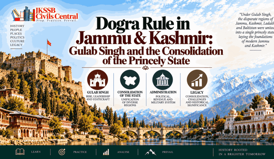 Dogra Rule in Jammu & Kashmir Gulab Singh and the Consolidation of the Princely State