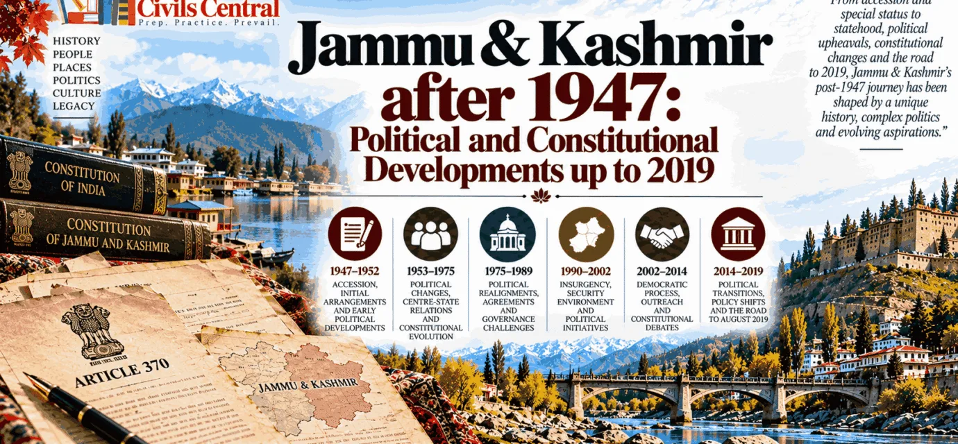 Jammu & Kashmir after 1947 Political and Constitutional Developments up to 2019