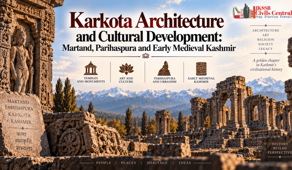 Karkota Architecture and Cultural Development Martand, Parihaspura and Early Medieval Kashmir