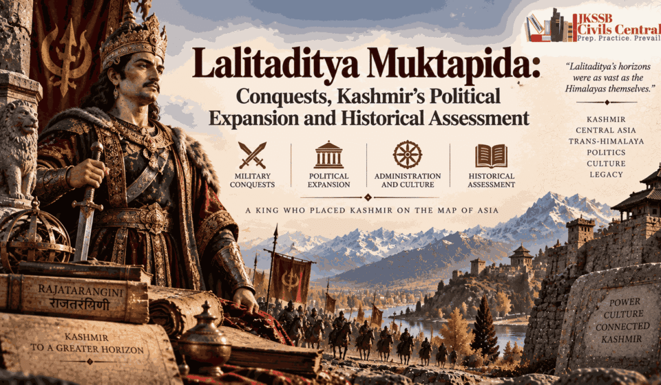 Lalitaditya Muktapida: Conquests, Kashmir’s Political Expansion and Historical Assessment Lalitaditya Muktapida Conquests, Kashmir’s Political Expansion and Historical Assessment