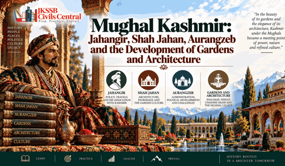 Mughal Kashmir Jahangir, Shah Jahan, Aurangzeb and the Development of Gardens and Architecture