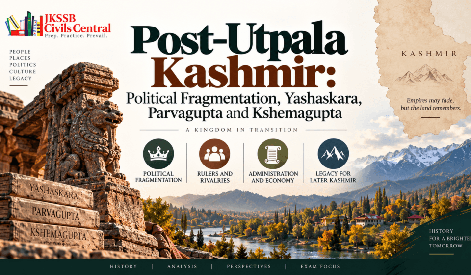Post-Utpala Kashmir Political Fragmentation, Yashaskara, Parvagupta and Kshemagupta