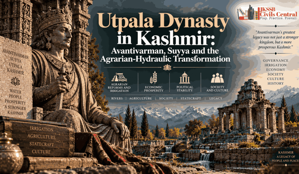 Utpala Dynasty in Kashmir Avantivarman, Suyya and the Agrarian-Hydraulic Transformation
